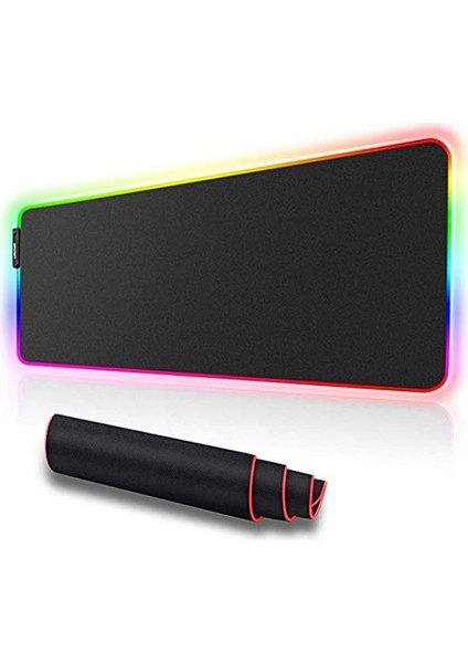 Rgb Oyun Mouse Pad LED Aydınlatma Bilgisayar Mat Büyük Klavye Masa Pedi Kauçuk Ofis Oyun Için Kaymaz (Yurt Dışından) fiyatları