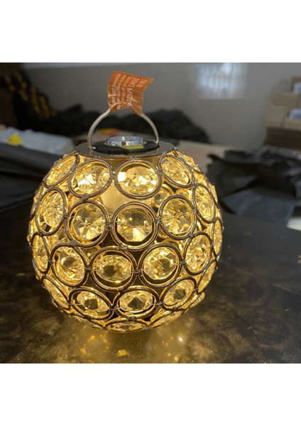 Yuvarlak Hollow Gölge Açık Kamp Glamping Fener Işık Atmosferi Için Kristal Abajur (Yurt Dışından) fırsatları