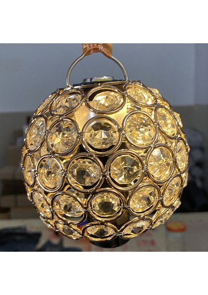 Yuvarlak Hollow Gölge Açık Kamp Glamping Fener Işık Atmosferi Için Kristal Abajur (Yurt Dışından) indirimleri