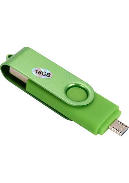 16 GB Renkli USB 3.0 Flash Sürücü Otg Pendrive Mikro USB Sopa Harici Depolama Memory Stick Android Için Yeşil (Yurt Dışından)