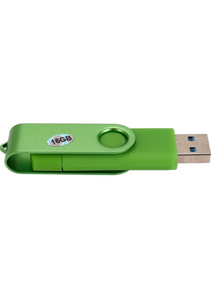16 GB Renkli USB 3.0 Flash Sürücü Otg Pendrive Mikro USB Sopa Harici Depolama Memory Stick Android Için Yeşil (Yurt Dışından)