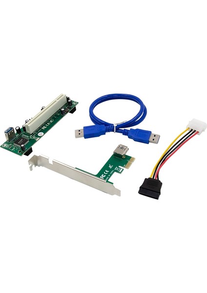 Pcı-Express - Pcı Adaptör Kartı Pcıe - Pci Yuvası Genişletme Kartı, Pc Için 4 Pinli Sata Güç Kablosu Konektörü (Yurt Dışından)