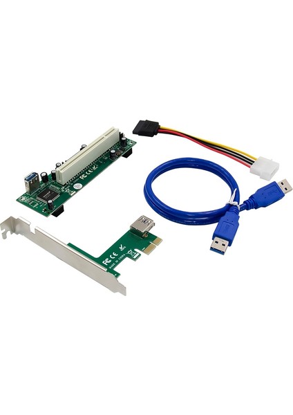 Pcı-Express - Pcı Adaptör Kartı Pcıe - Pci Yuvası Genişletme Kartı, Pc Için 4 Pinli Sata Güç Kablosu Konektörü (Yurt Dışından)