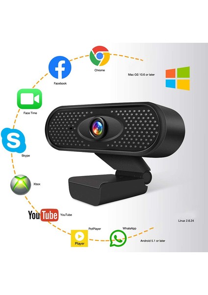 Web Kamerası Hd 1080P USB Kamera Çevrimiçi Toplantılar Için Dahili Mikrofonlu Pc Kamerası Pc, Masaüstü Veya Dizüstü Bilgisayar Için Tak ve Çalıştır (Yurt Dışından) indirimleri