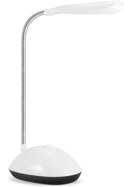 Işık LED Masa Lambası 360 Derece Dönen Göz Koruması Çocuk Öğrenci Ev Için Okuma, Beyaz (Yurt Dışından)