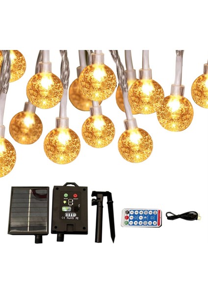 Güneş Dize Işıkları 39.3ft 100 Led'ler IP65 ile Su Geçirmez Bahçe Yard Sundurma Ağacı Parti Dekoru Için (Yurt Dışından)