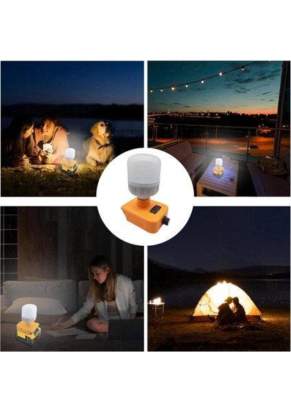 Akülü Masa Lambası Masaüstü Acil Işık LED Çalışma Lambaları El Fenerleri 18V Li-Ion Pil Için 12W (Yurt Dışından)