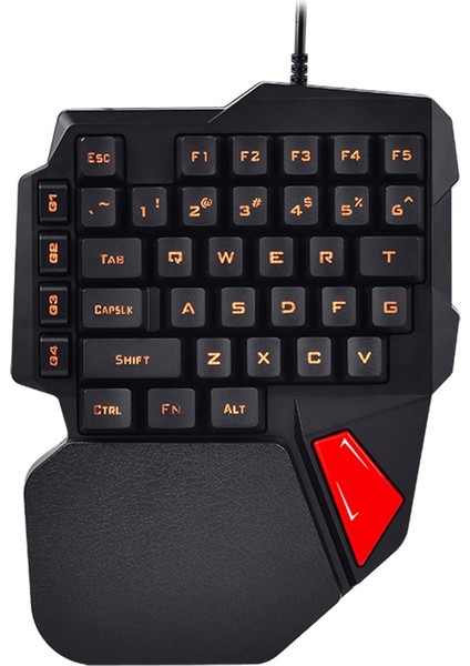 38 Tuşlu Profesyonel Bir/tek El USB Kablolu Arkadan Aydınlatmalı Oyun Klavyeleri Pubg Go Için Esport Oyun Tuş Takımı (Yurt Dışından)