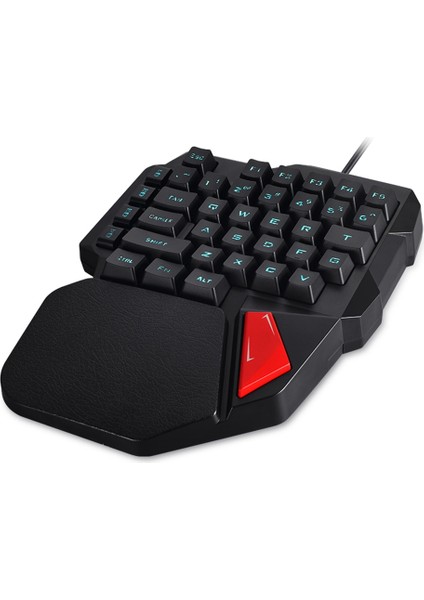 38 Tuşlu Profesyonel Bir/tek El USB Kablolu Arkadan Aydınlatmalı Oyun Klavyeleri Pubg Go Için Esport Oyun Tuş Takımı (Yurt Dışından)
