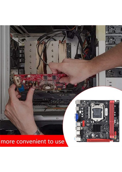 B75A (B75) Anakart+Sata Kablosu+Bölme LGA1155 2xddr3 Ram Yuvası Nvme M.2+Wıfı M.2 Arayüzü Usb3.0 Sata3.0 Anakart (Yurt Dışından)