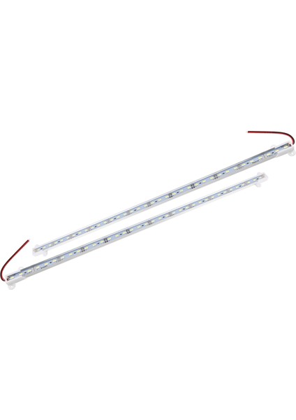 2x 50CM 12V 36 LED 5630 Smd Sert Şerit Işık Alüminyum Kabuk Uç Kapaklı Beyaz (Yurt Dışından) modelleri