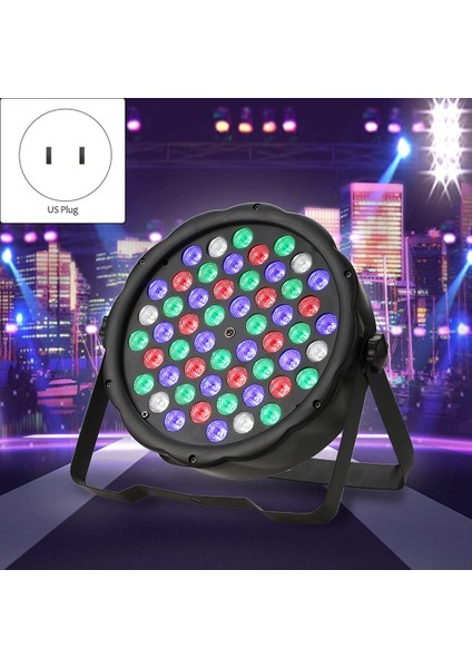 LED Sahne Işık 54X3W Rgb Par Dmx Dj Ses Aktivasyonu Kilise Konser Partisi Abd Plug Için Braket ile (Yurt Dışından)