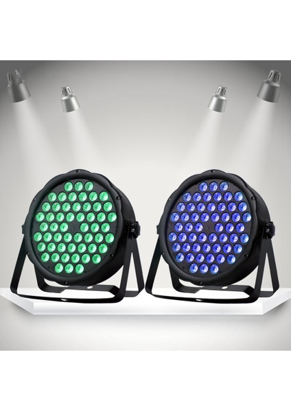 LED Sahne Işık 54X3W Rgb Par Dmx Dj Ses Aktivasyonu Kilise Konser Partisi Abd Plug Için Braket ile (Yurt Dışından)