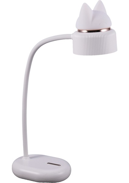 Sevimli Kedi Masa Lambası Silikon USB Şarj Gece Lambası LED Yatak Odası / Yatak Beyaz Için Kısılabilir (Yurt Dışından)
