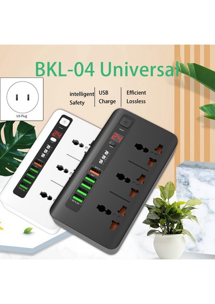 USB Qc3.0 Hızlı Şarjlı Güç Şeridi 2500W 10A 6.5 Feet Uzatma Kablosu Aşırı Gerilim Koruyucu Ev Ofis Için, Beyaz-Abd Tak (Yurt Dışından) fiyatları