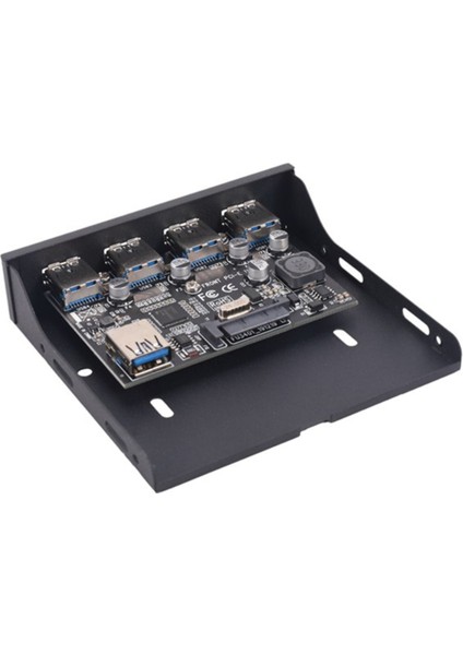 Pcı-E - USB 3.0 Pc Ön Panel USB Genişletme Kartı Pcıe USB Adaptörü 3.5 Inç Disket Ön Panel Braketi Pcı-E X1 Yükseltici (Yurt Dışından)