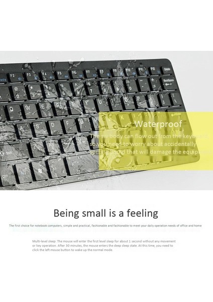 2.4g Kablosuz Klavye ve Fare Kombinasyonu, 78 Tuş ve Fn Işlev Tuşları, Masaüstü/pc/dizüstü Bilgisayar ve Windows 98 Vb. Için (Yurt Dışından) fırsatları