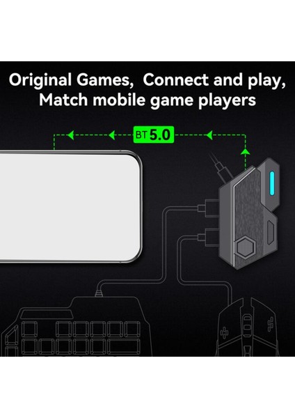 Gamepad Mobil Pubg Denetleyici Oyun Klavye Fare Dönüştürücü Bluetooth Ios Android Oyun Adaptörü, Mix Se (Yurt Dışından)