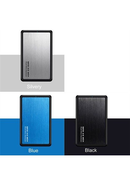 2.5 Inç Usb3.0 Sata HDD Kasasına Sabit Disk Muhafaza Aracı Ücretsiz Destek 2tb Uasp Protokolü Sabit Disk Muhafazası Gümüş (Yurt Dışından)