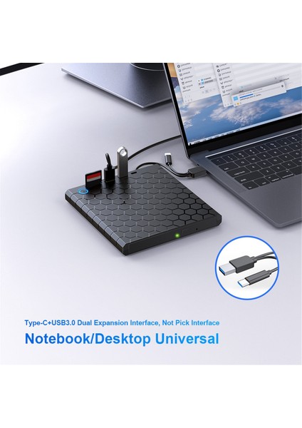 USB 3.0 Harici CD DVD Okuyucu Sd/tf Bağlantı Noktalı Cd/dvd Sürücüsü DVD Yazıcı Pc Dizüstü Bilgisayar Için Cd/dvd Sürücü Oynatıcı (Yurt Dışından)