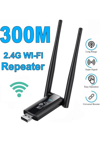 2.4g 300 Mbps USB Kablosuz Wifi Tekrarlayıcı Genişletici Wifi Sinyal Amplifikatör Güçlendirici Wifi Yönlendirici Ev Ağı Uzatıcı (Yurt Dışından) fiyatları