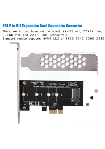 M.2 Pcıe Adaptörü, M.2 - Pcı E3.0 X1 Genişletme Kartı, M2 SSD Ngff Nvme(M Anahtarı) - Masaüstü Pcı Express Yuvası Için Pcıe 3.0 x 1 (Yurt Dışından)