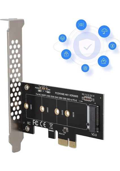 M.2 Pcıe Adaptörü, M.2 - Pcı E3.0 X1 Genişletme Kartı, M2 SSD Ngff Nvme(M Anahtarı) - Masaüstü Pcı Express Yuvası Için Pcıe 3.0 x 1 (Yurt Dışından)