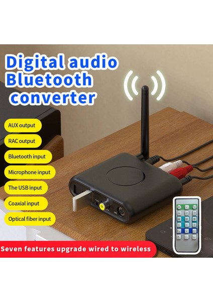 Bluetooth 5.0 Verici Koaksiyel Optik Aux Bluetooth Alıcı Bluetooth Ses Adaptörü Dijital Ses Dönüştürücü (Yurt Dışından) fiyatları