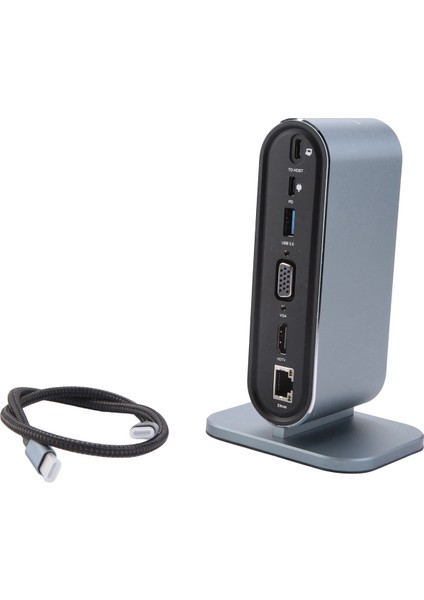 12 In 1 Tip C Hub USB 3.0 Dikey Bağlantı Istasyonu Usb-C Splitter Tf Okuyucu Ethernet Adaptörü 4K Pd 100W Dizüstü Bilgisayar Için (Yurt Dışından)