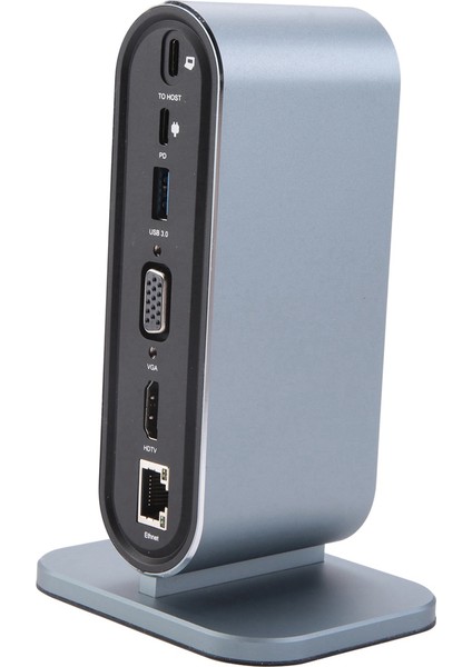 12 In 1 Tip C Hub USB 3.0 Dikey Bağlantı Istasyonu Usb-C Splitter Tf Okuyucu Ethernet Adaptörü 4K Pd 100W Dizüstü Bilgisayar Için (Yurt Dışından)