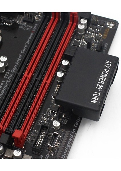 2 Adet Atx 24PIN 90 Derece Şebeke Fişi Adaptörü Anakart Şebeke Kablosu Konnektörleri Dıy Montaj Aksesuarı (Yurt Dışından)