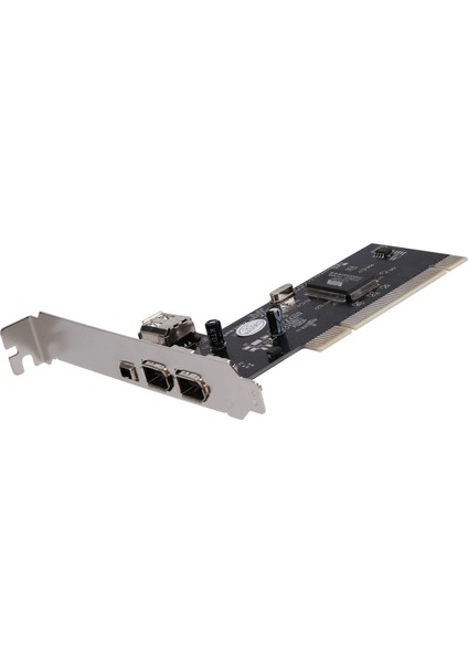 Pcı - 1394A Kart, Pcı - Ieee 1394A 4 Bağlantı Noktalı Firewire Kartı, 0,8m 6pin - 4pin 1394A Kablo ile (Yurt Dışından)