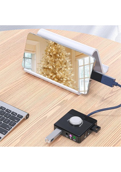 USB Harici Ses Kartı 3.5mm Jack Ses Seviyesi Ayarlanabilir Tablet Bilgisayar Mikrofon Telefon Harici Stereo Ses Adaptörü (Yurt Dışından) indirimleri