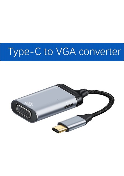 Kablo Adaptörü, PRO11, Matebook Için Usb-C - Vga/pd/veri 3'ü 1 Arada Kısa Hat Hd Dönüştürücü (Yurt Dışından)