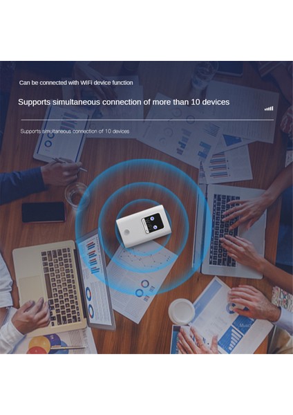 4g Mıfı Kablosuz Yönlendirici 150 Mbps Kablosuz Wifi Taşınabilir Modem Mini Hotspot Cep Wifi Yuvası Tekrarlayıcı 6000 Mah (Yurt Dışından)