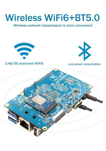 5 Geliştirme Kurulu Için Wi-Fi6+Bt5.0 Modülü RK3588S 8 Çekirdekli 64 Bit Işlemci Geliştirme Devre Kartı Modülü (Yurt Dışından)