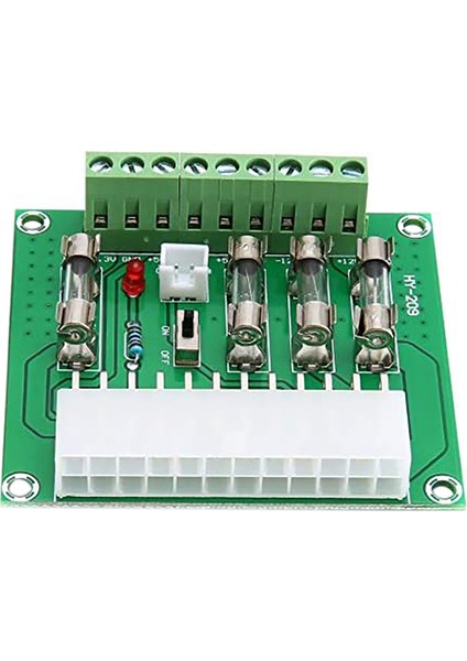 24/20-Pin Atx Bilgisayar Pc Güç Kaynağı Kesme Panosu Adaptörü Uzatma Modülü Dc Fiş Konnektörü +3.3V +5V -12V +12V +5V (Yurt Dışından)