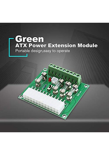 24/20-Pin Atx Bilgisayar Pc Güç Kaynağı Kesme Panosu Adaptörü Uzatma Modülü Dc Fiş Konnektörü +3.3V +5V -12V +12V +5V (Yurt Dışından)