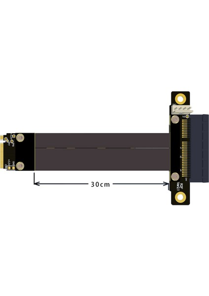 R42SF Pcıe X4 3.0 Uzatma Kablosu Pcı Express 4x - M.2 M Anahtar 2280 Yükseltici Kart Gen3.0 Genişletici Hattı 32G/, 30 cm (Yurt Dışından)