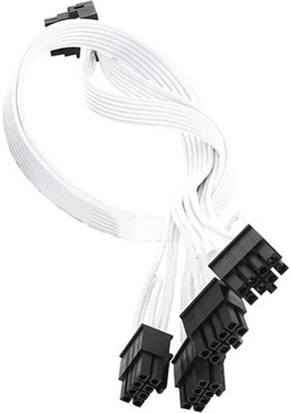 4xcpu 8pin 16PIN Erkek Ekran Kartı Uzatma Kablosu Pcı-E 5.0 12VHPWR RTX4080 RTX4090 Grafik Kartı Adaptör Kablosu Beyaz (Yurt Dışından)