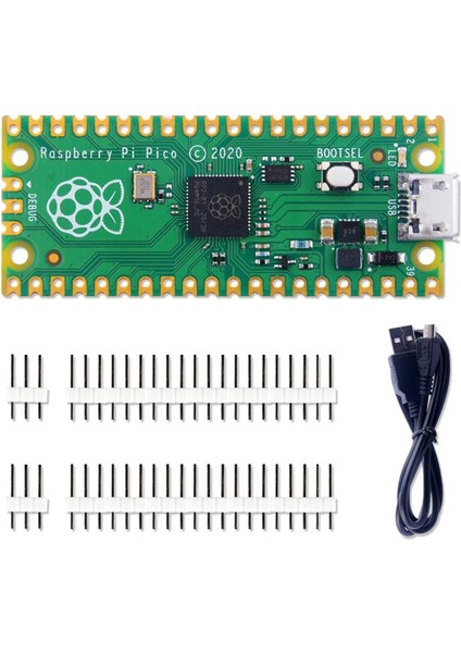 Pico Kit Mikrodenetleyici Mini Geliştirme Kartı Için, RP2040'A Dayalı, Çift Çekirdekli Işlemci (Yurt Dışından)