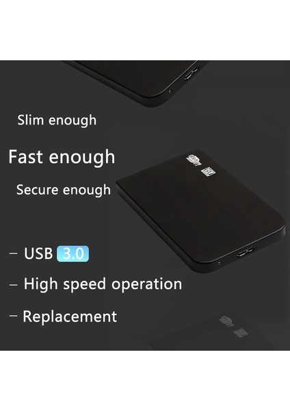 Sabit Disk Adaptör Muhafazası 500G USB 3.0 HDD Mobil Kasa Windows Masaüstü Dizüstü Bilgisayar Için External Sabit Disk (Yurt Dışından)