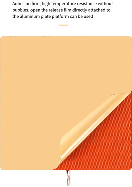 100X100MM 3D Yazıcı Silikon Isıtıcı Ped Fiberglas Kumaş 3D Yazıcı Isıtmalı Yatak 24V 60W 60CM Kablo Uzunluğu (Yurt Dışından)