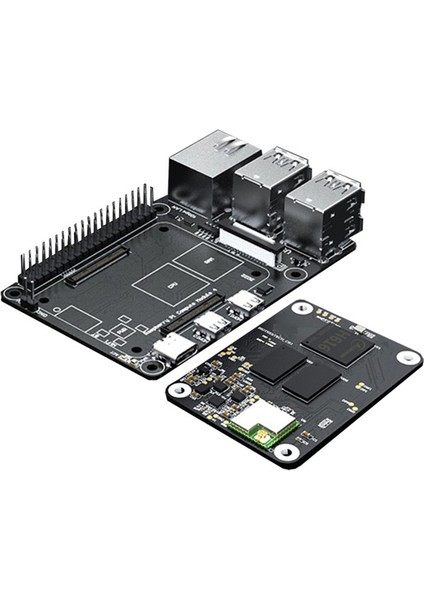 Cm4 Çekirdek Kartı Için Cm4'ten PI4B'YE Adaptör Kartı Cb1'i Değiştirin USB2.0X4+MICRO-HDX2+RJ45 PI4B Arayüzü Genişletme (Yurt Dışından)