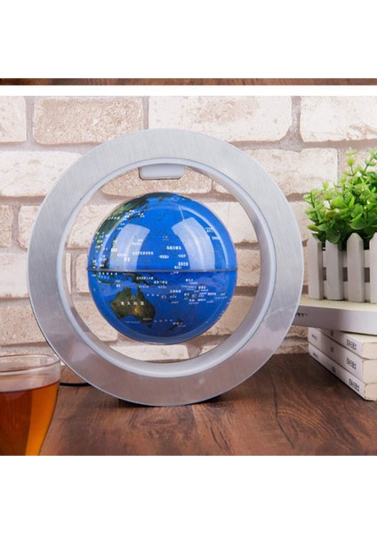 4 Inç Manyetik Levitasyonunun Küre Dairesel Çerçeve Küre Dönen Manyetik Top Hava Dünya Haritası Ofis Seti Kapalı (Abd Tak) (Yurt Dışından)