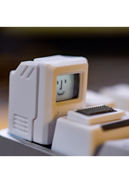 K01 Klasik Retro Macintosh Mekanik Klavye Için Klavye Tuşları Arkadan Aydınlatmalı Rgb 61 64 87 Tuşları Esc 1.5u Sekmesi Keycaps B (Yurt Dışından)