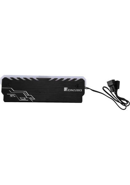 1 Adet Nc-1 Alüminyum Ram Soğutucu Soğutucu Rgb Adreslenebilir Bellek Yonga Seti Soğutma Yeleği (Siyah) (Yurt Dışından)
