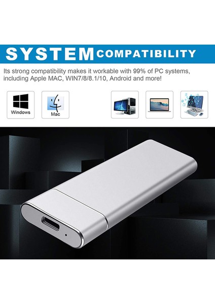 Harici Sabit Disk Kutusu Taşınabilir Sabit Disk Harici Kutu, Ultra Ince Sabit Disk Kutusu U2 HDD Muhafaza 2 Adet (Yurt Dışından)