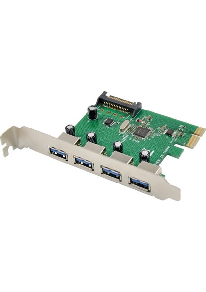 VL805 Pcı Express Adaptör Kartı Pcı-E X1 4 Port USB 3.0 Genişletme Kartı 5gps Yüksek Hızlı Yükseltici Kart USB 3.0 Dönüşüm Kartı (Yurt Dışından)