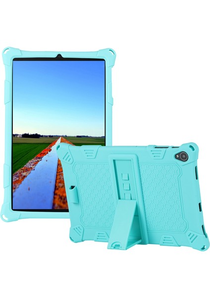 IPLAY40 Tablet Için Koruma Kılıfı 10.4 Inç Silikon Kılıf Kalemli Ayarlanabilir Tablet Standı (Yeşil) (Yurt Dışından)